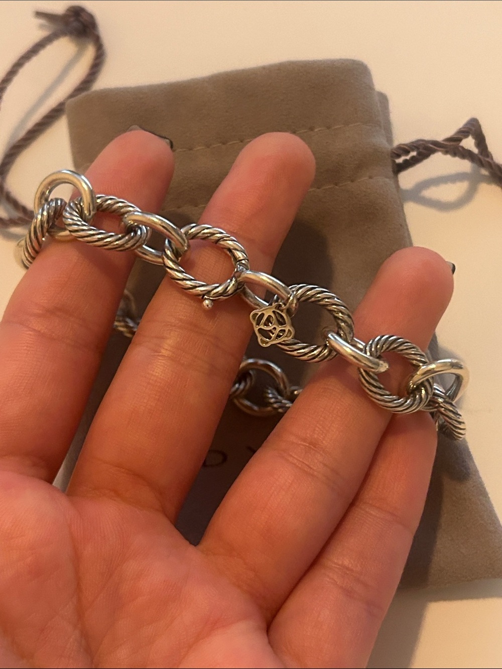 Authentic David Yurman Oval Link Chain Bracelet - Picture 3 of 4